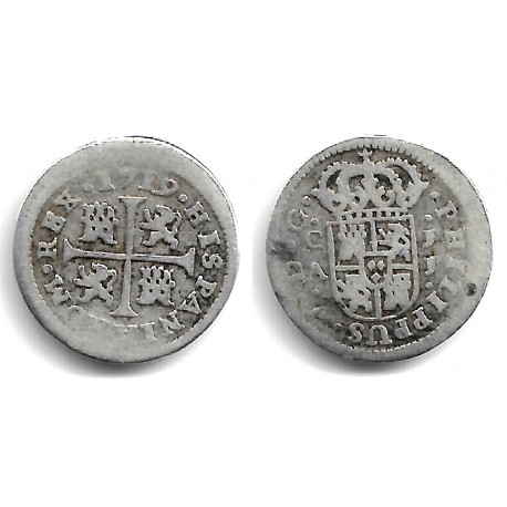 Felipe V. 1719. ½ Real (RC+) (Plata) Ceca de Cuenca JJ