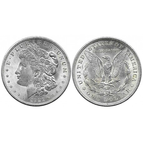 (110) Estados Unidos de América. 1921. 1 Dollar (SC) (Plata)