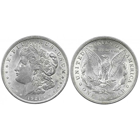 (110) Estados Unidos de América. 1921. 1 Dollar (SC) (Plata)