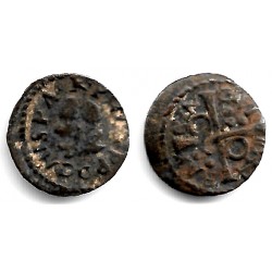 Felipe IV. 1634. Dinero (BC) Ceca de Barcelona
