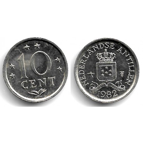 (10) Antillas Neerlandesas. 1982. 10 Cents (EBC)