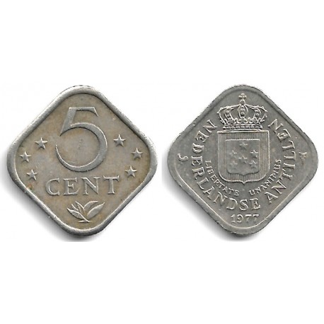 (13) Antillas Neerlandesas. 1977. 5 Cents (MBC)