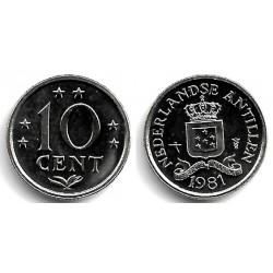 (10) Antillas Neerlandesas. 1981. 10 Cents (SC)
