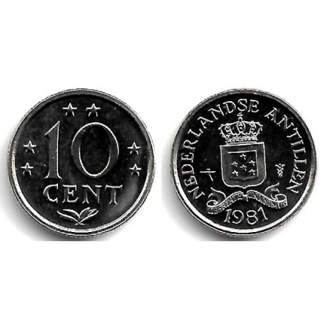 (10) Antillas Neerlandesas. 1981. 10 Cents (SC)
