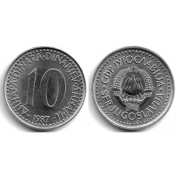 (89) Yugoslavia. 1987. 10 Dinara (SC)