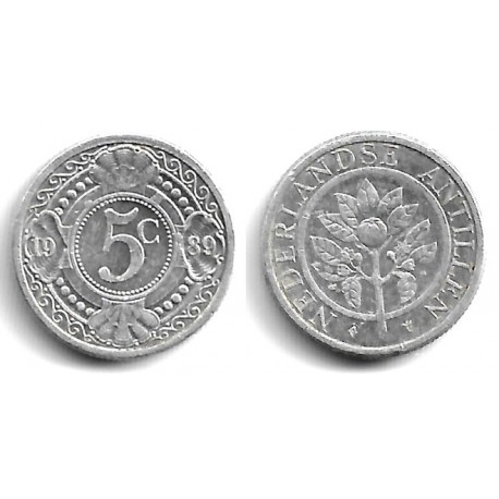 (33) Antillas Neerlandesas. 1989. 5 Cents (MBC)
