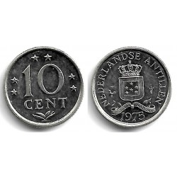 (10) Antillas Neerlandesas. 1975. 10 Cents (MBC+)