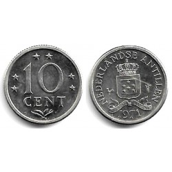 (10) Antillas Neerlandesas. 1971. 10 Cents (EBC+)