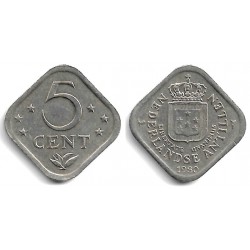 (13) Antillas Neerlandesas. 1980. 5 Cents (MBC)