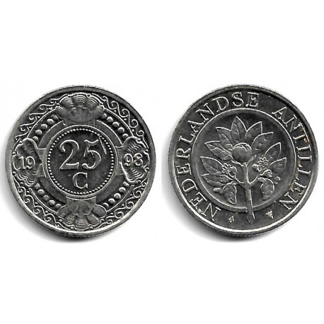 (35) Antillas Neerlandesas. 1998. 25 Cents (EBC+)