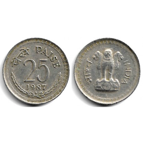 (49.1) India. 1987. 25 Paise (MBC)