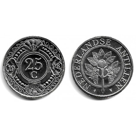 (35) Antillas Neerlandesas. 1993. 25 Cents (SC)