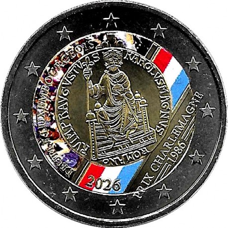 Luxemburgo. 2026. 2 Euro (SC) Coloreada
