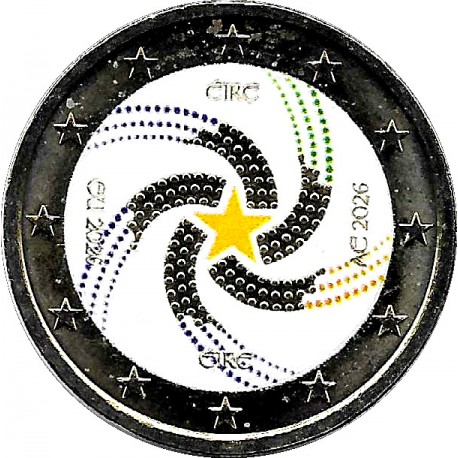 Irlanda. 2026. 2 Euro (SC) Coloreada