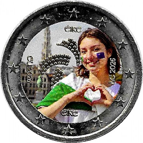 Irlanda. 2026. 2 Euro (SC) Coloreada