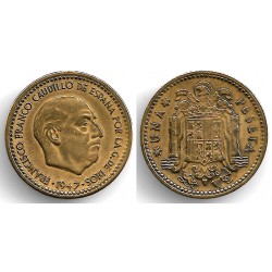 Estado Español. 1947*(19-56). 1 Peseta (BC+/BC)