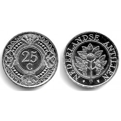 (35) Antillas Neerlandesas. 1990. 25 Cents (SC)
