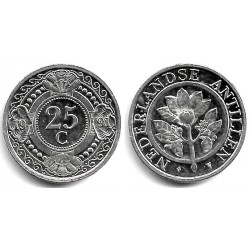 (35) Antillas Neerlandesas. 1991. 25 Cents (SC)