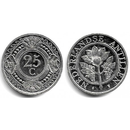 (35) Antillas Neerlandesas. 1991. 25 Cents (SC)
