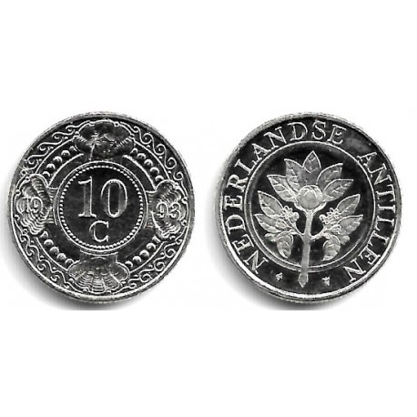 (34) Antillas Neerlandesas. 1993. 10 Cents (SC)