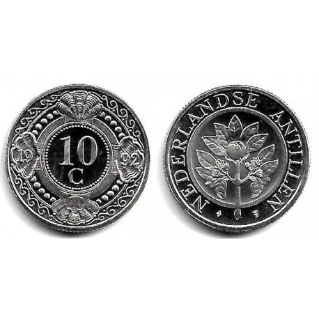 (34) Antillas Neerlandesas. 1992. 10 Cents (SC)