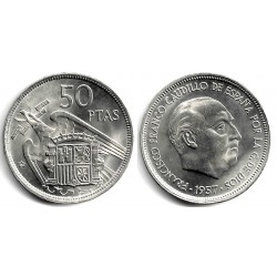 Estado Español. 1957*(58). 50 Pesetas (SC)