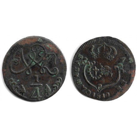 Venezuela (Caracas). 1817. ¼ Real (MBC)