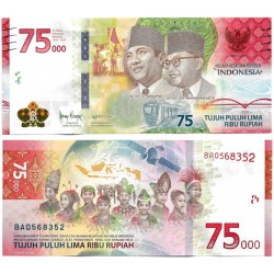 (W161) Indonesia. 2020. 75000 Rupiah (SC)