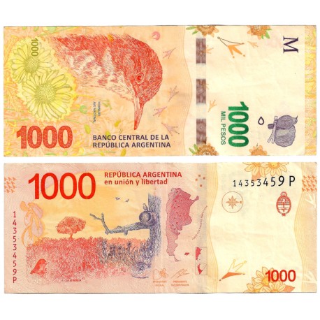 (366) Argentina. 2017. 1000 Pesos (MBC+)