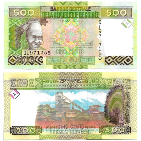 (47a) Guinea. 2015. 500 Francs (SC)