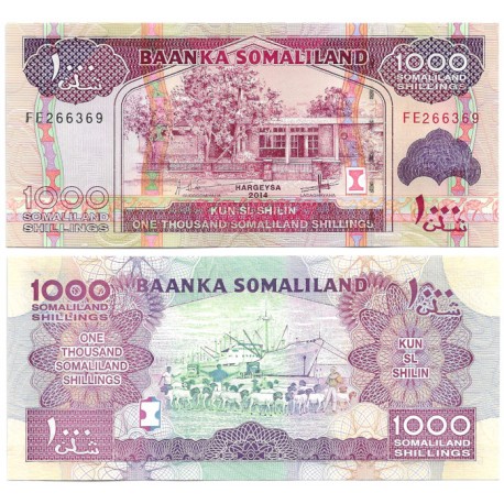 (20c) Somalilandia. 2014. 1000 Shillings (SC)