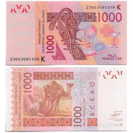 (715K) Estados África Oeste (Senegal). 2023. 1000 Francs (SC)