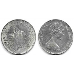 (8) Bahamas. 1966. 1 Dollar (EBC) (Plata)