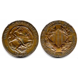Unión Catalanista. 1900. Módulo 10 Céntimos (MBC-/MBC)