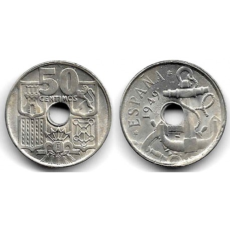 Estado Español. 1949*(19-54). 50 Céntimos (SC)