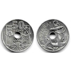Estado Español. 1963*(19-65). 50 Céntimos (SC-)