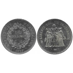(941.1) Francia. 1977. 50 Francs (SC-) (Plata)