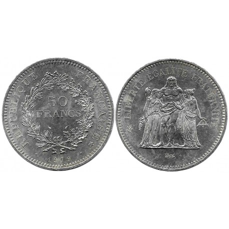 (941.1) Francia. 1979. 50 Francs (SC-) (Plata)