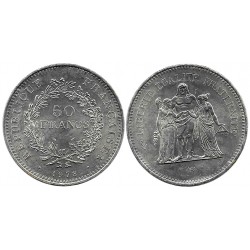 (941.1) Francia. 1978. 50 Francs (SC-) (Plata)