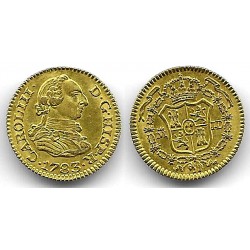 Carlos III. 1783. ½ Escudo (SC) (Oro) Ceca de Madrid JD