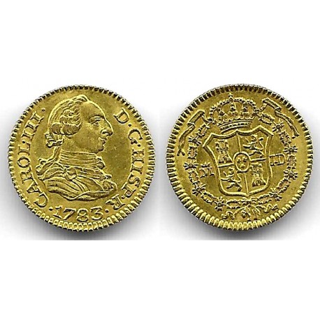 Carlos III. 1783. ½ Escudo (SC) (Oro) Ceca de Madrid JD