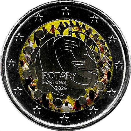 Portugal. 2026. 2 Euro (SC) Coloreada
