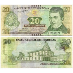 (100c) Honduras. 2016. 20 Lempiras (BC)