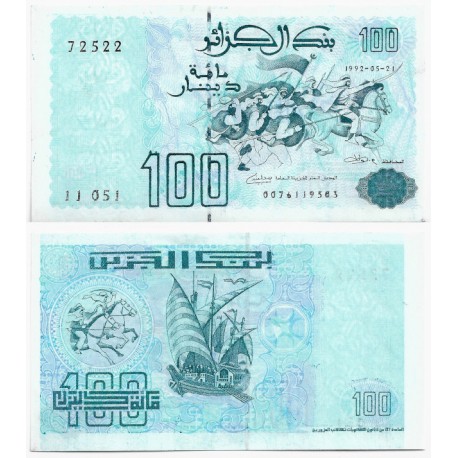 (137) Algeria. 1992. 100 Dinars (SC)