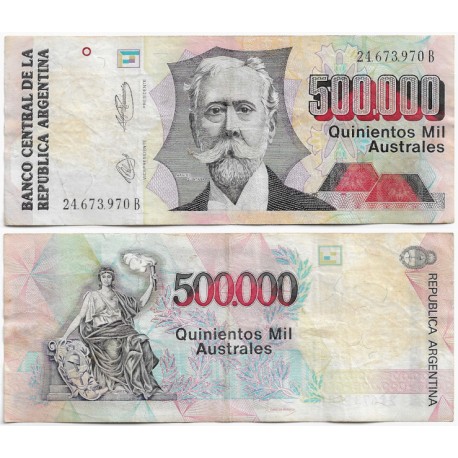(338) Argentina. 1991. 500000 Australes (MBC)