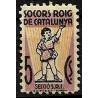 Viñeta. Socorro Rojo de Cataluña. 5 Céntimos (Nuevo, con señal de fijasellos)