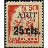 Viñeta. Socorro Rojo Internacional. Ayuda. 25 Céntimos (Nuevo, con señal de fijasellos)