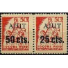 Viñetas. Socorro Rojo Internacional. Ayuda. 50 Céntimos y 25 Céntimos (Nuevos, con señal de fijasellos)