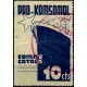 Viñeta. Pro Komsomol. Comité Català. 10 Céntimos (Usado)