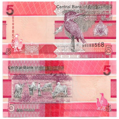 (W37) Gambia. 2020. 5 Dalasis (SC)